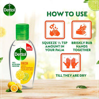 Dettol Antibacterial Hand Sanitizer Gel Spring Fresh 50ml
