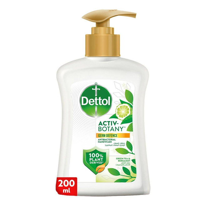 Dettol Antibacterial Handwash Activ Botany Green Tea & Bergamot 200ml
