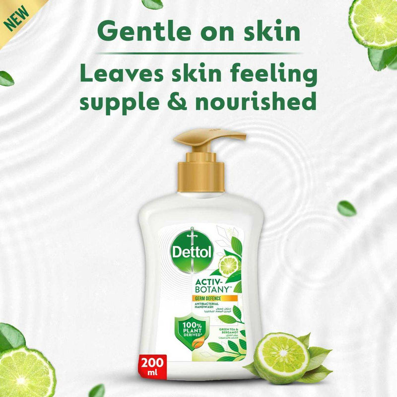 Dettol Antibacterial Handwash Activ Botany Green Tea & Bergamot 200ml