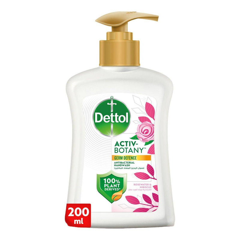 Dettol Antibacterial Handwash Activ Botany Hibiscus & Rosewater 200ml