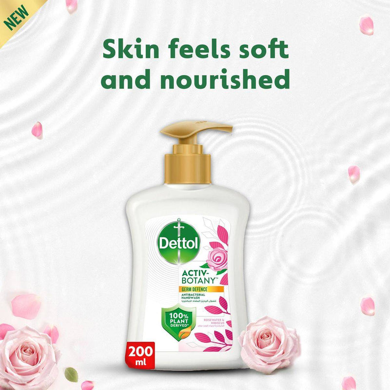 Dettol Antibacterial Handwash Activ Botany Hibiscus & Rosewater 200ml