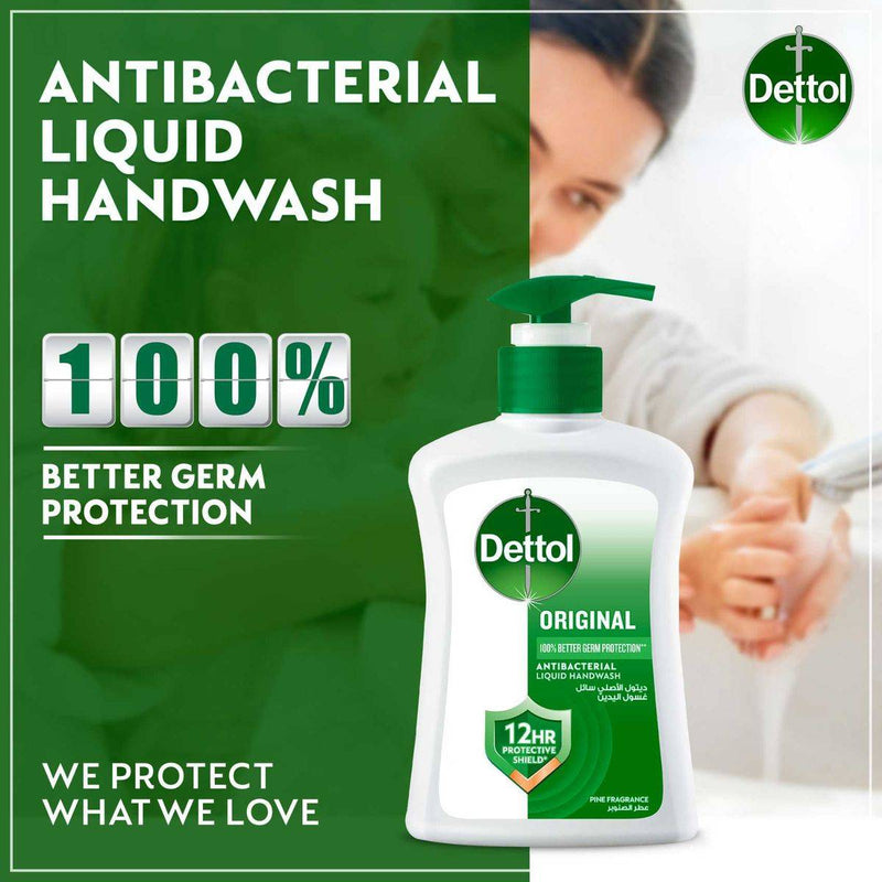 Dettol Antibacterial Handwash Pump Original 200ml