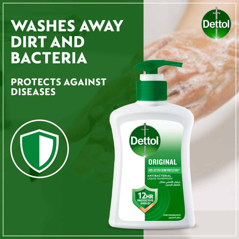 Dettol Antibacterial Handwash Pump Original 200ml