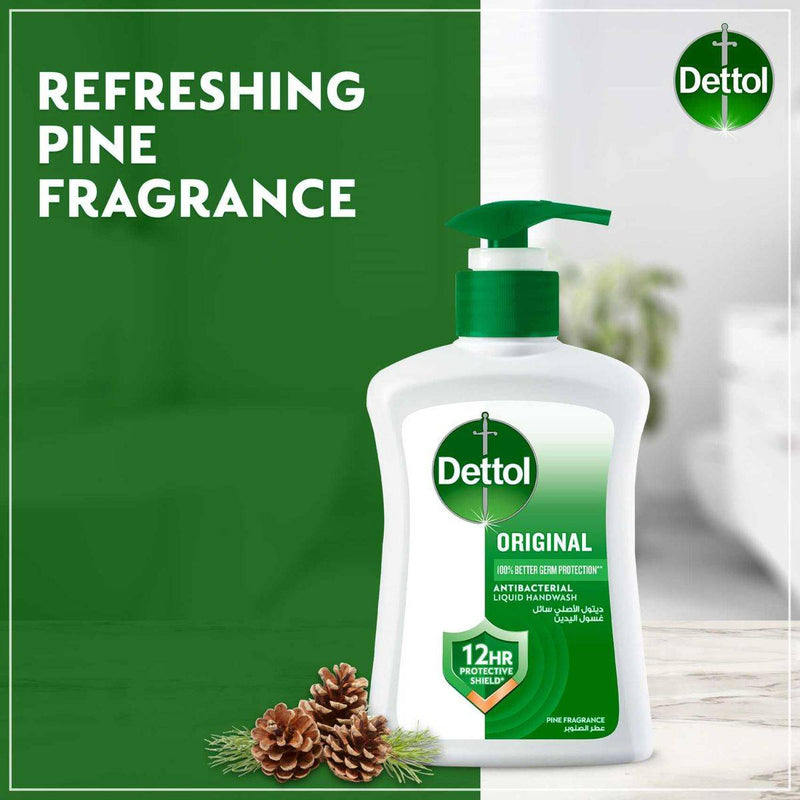 Dettol Antibacterial Handwash Pump Original 200ml