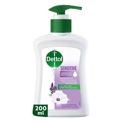 Dettol Antibacterial Handwash Pump Sensitive 200ml