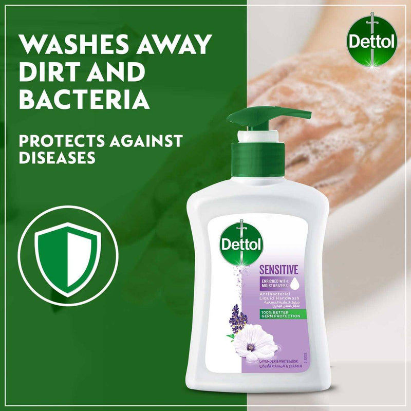 Dettol Antibacterial Handwash Pump Sensitive 200ml