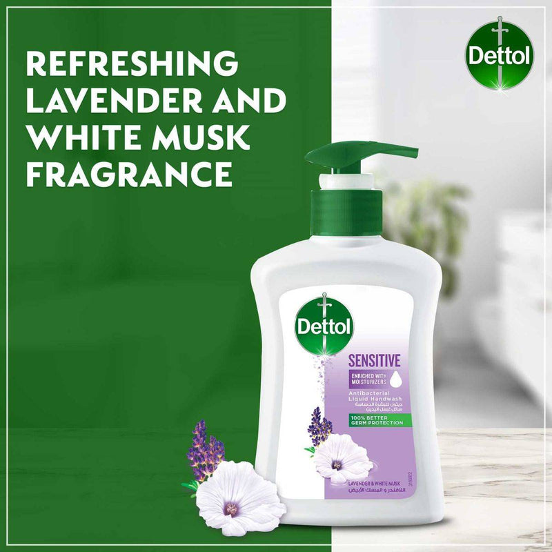 Dettol Antibacterial Handwash Pump Sensitive 200ml