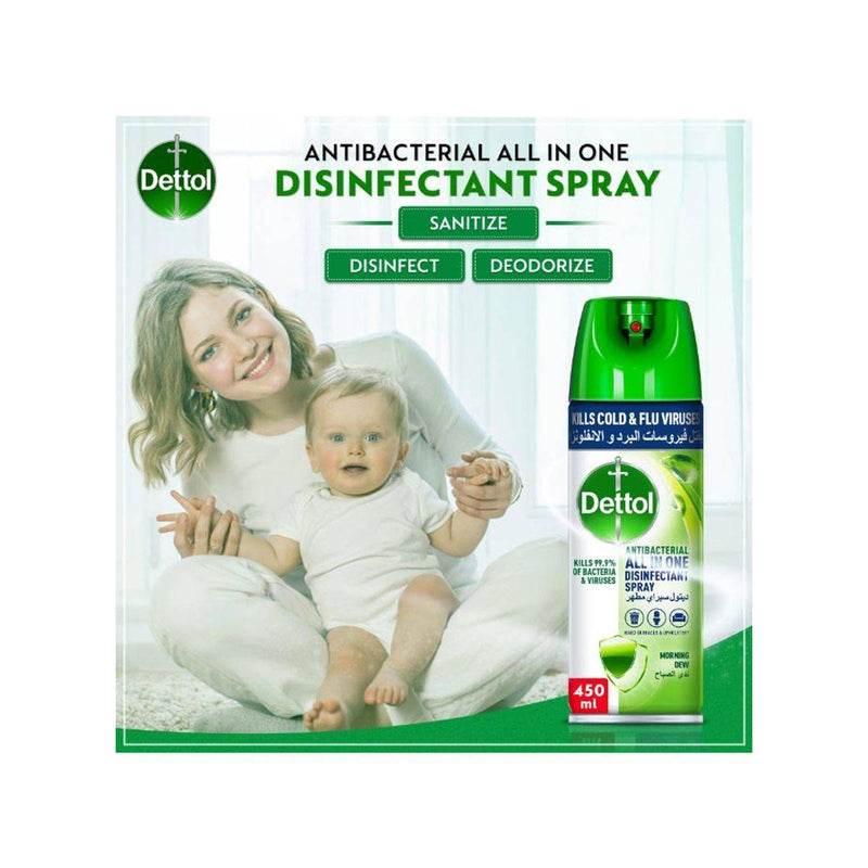Dettol Antibacterial Disinfectant Spray Morning Dew 450ml