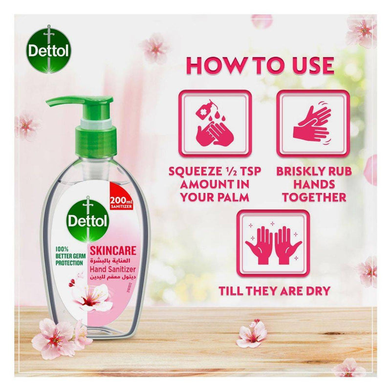 Dettol Antibacterial Hand Sanitizer Gel Skincare 200ml