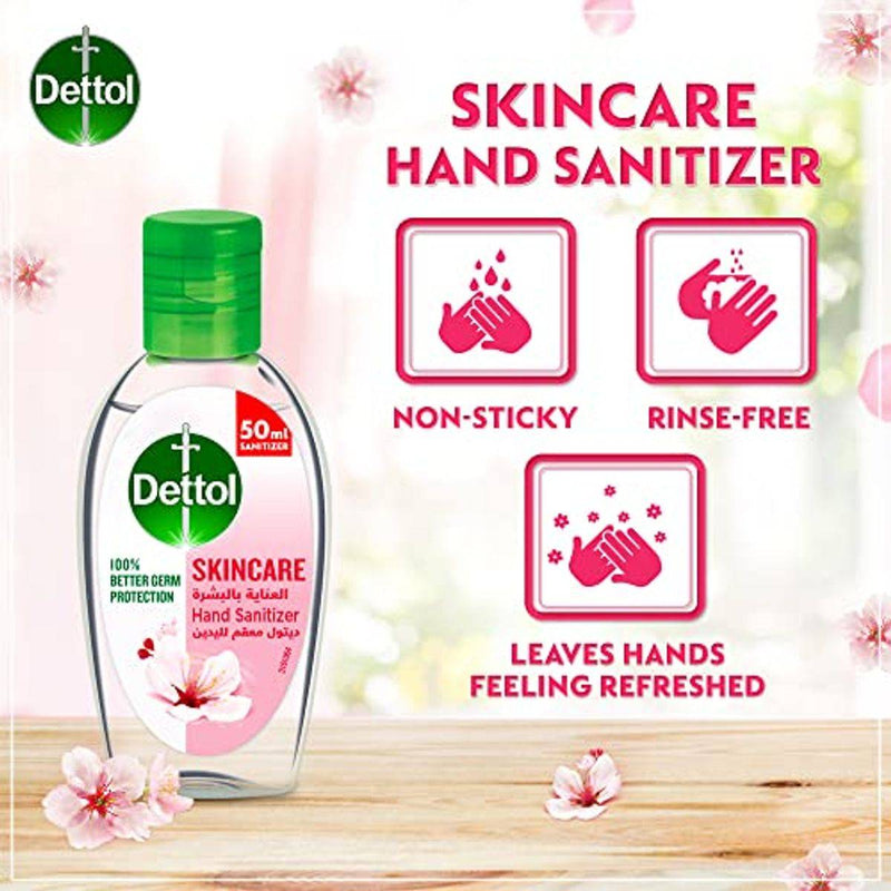 Dettol Antibacterial Hand Sanitizer Gel Skincare 50ml