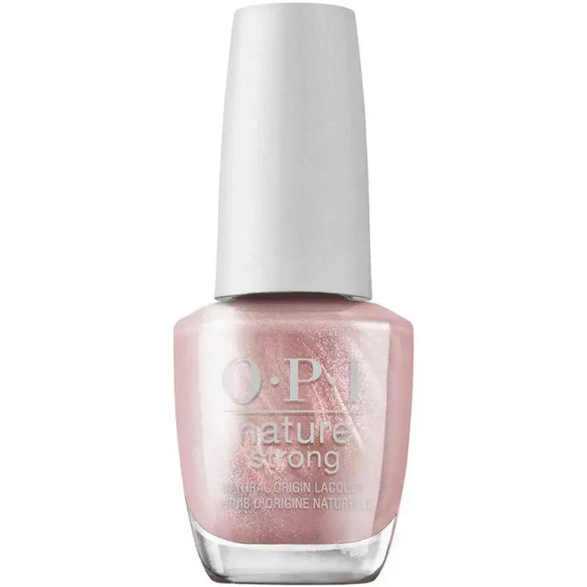 OPI Nature Strong Vegan Lacquer Pink Intentions Are Rose Gold Metallic 15ml