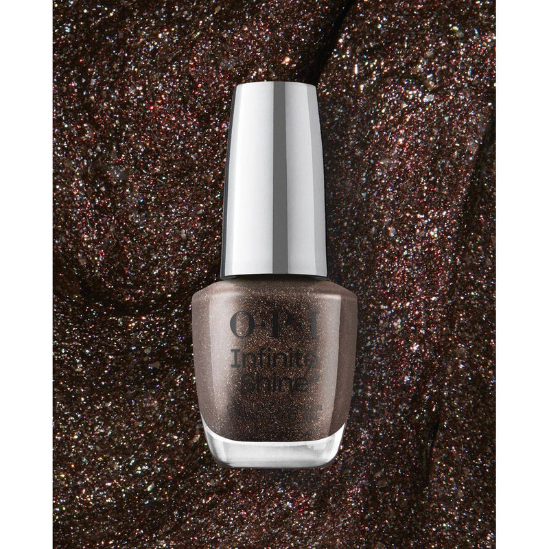 OPI New Infinite Shine Long Wear Lacquer Black Shimmer My Private Jet 15ml