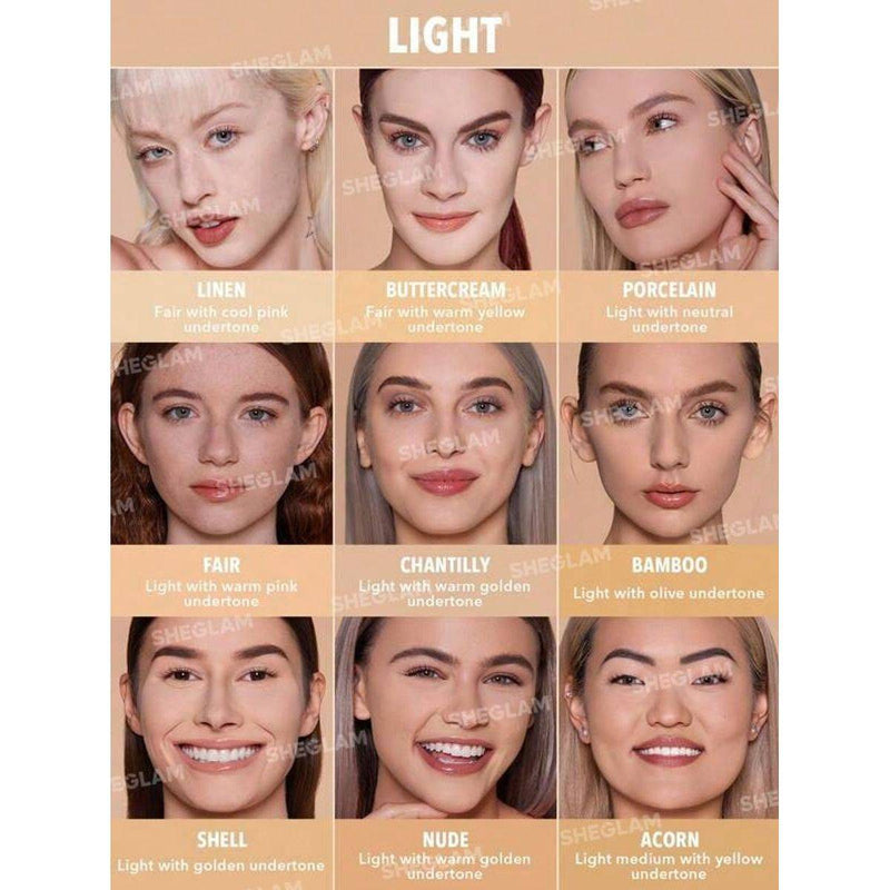 Sheglam Skin Focus High Coverage Powder Foundation Shell 11g
