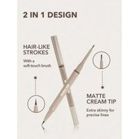 Sheglam Brows On Demand 2 In 1 Eyebrow Pencil Taupe 0.4g
