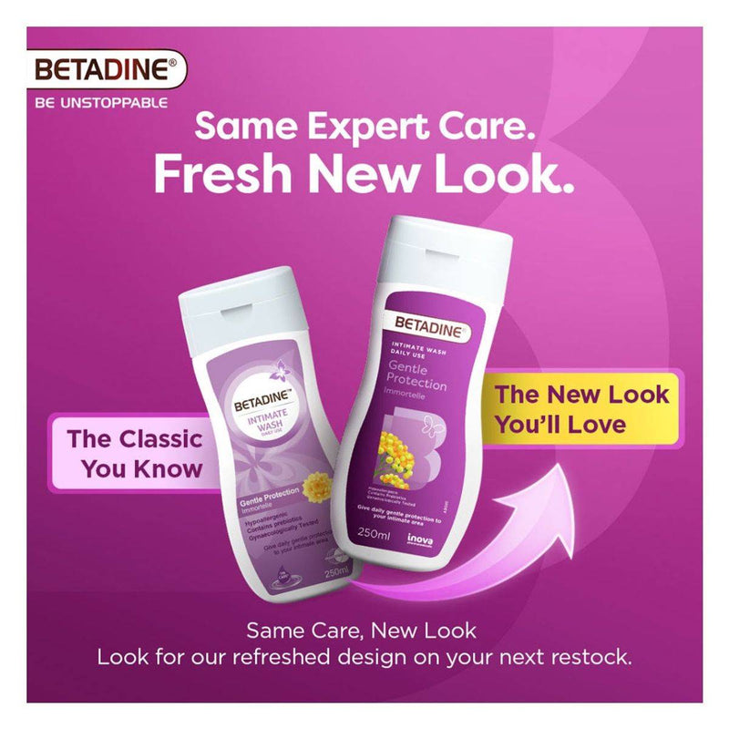 Betadine Intimate Wash Gentle Protection with Immortelle 250ml