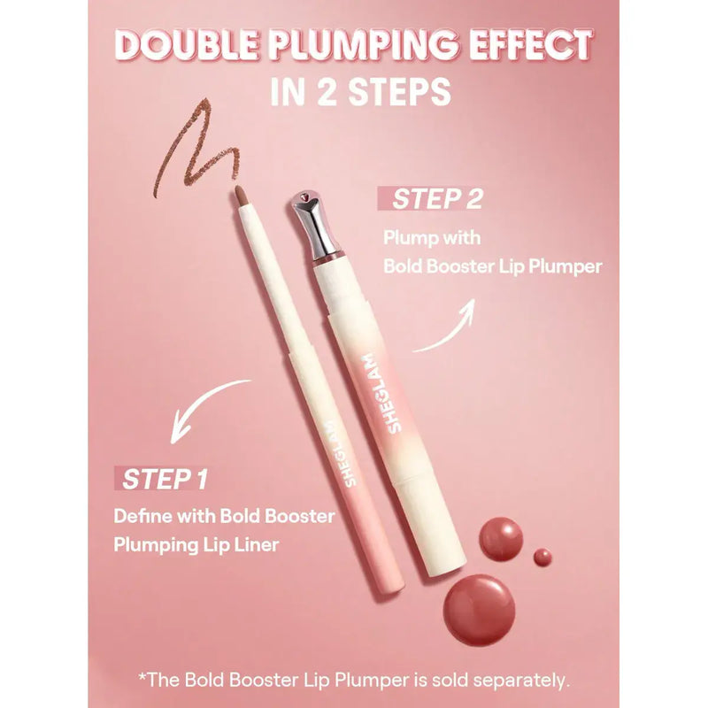 Sheglam Bold Booster Plumping Lip Liner Pink Slip 0.20g