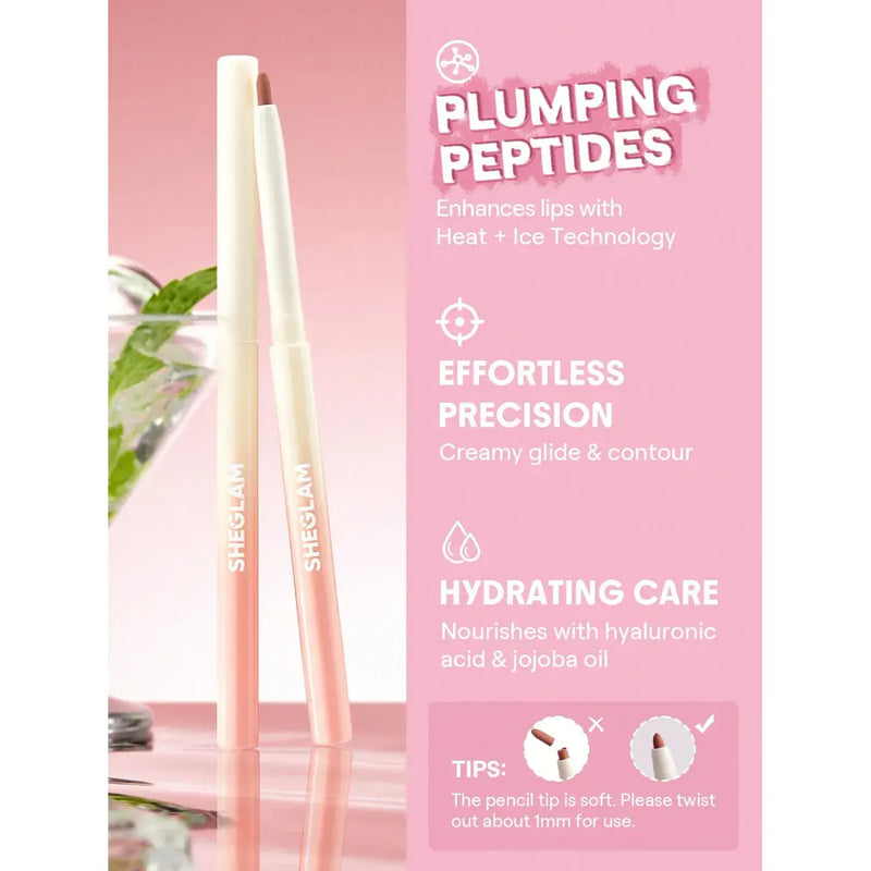 Sheglam Bold Booster Plumping Lip Liner Pink Slip 0.20g