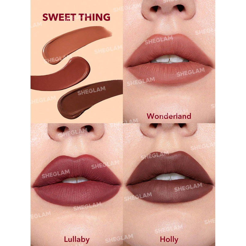 Sheglam Matte Allure Mini Liquid Lipstick Set Sweet Thing 3x2.3ml