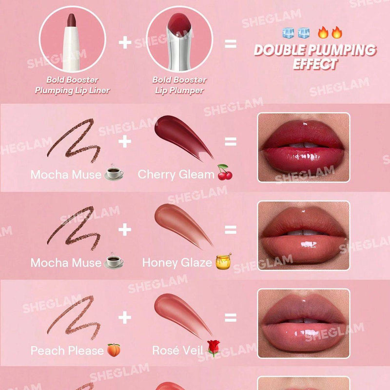 Sheglam Bold Booster Plumping Lip Liner Berry Bold 0.20g