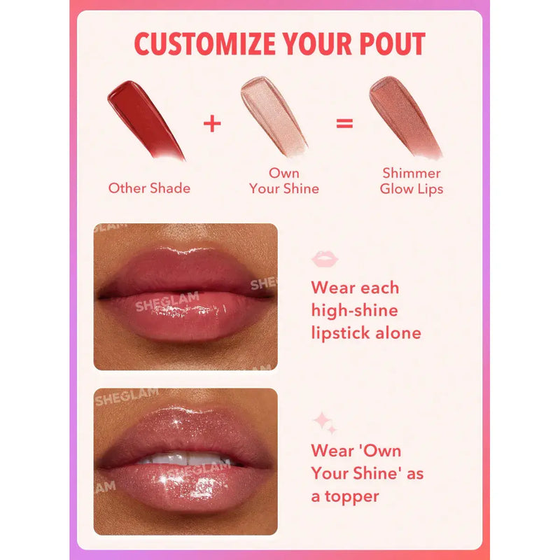 Sheglam Mirror Kiss High-Shine Lipstick Main Character