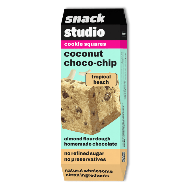 Snack Studio Cookie Squares Coconut Choco Chip Cookie 40g