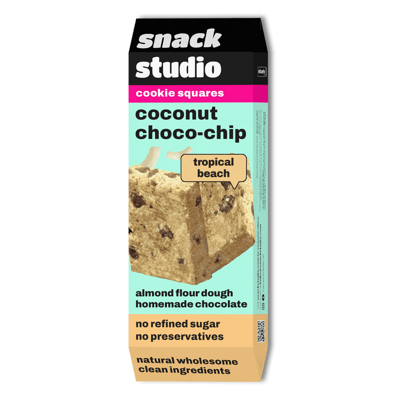Snack Studio Cookie Squares Coconut Choco Chip Cookie 40g