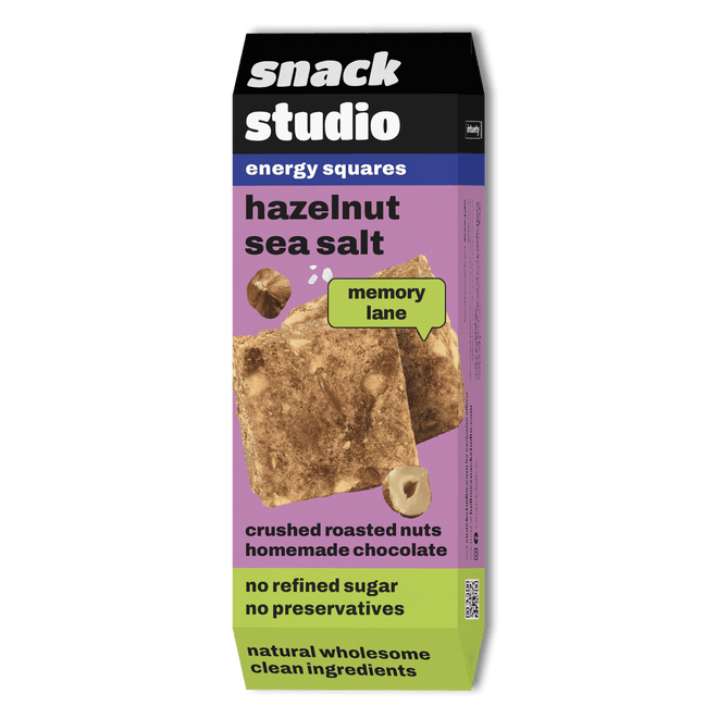 Snack Studio Energy Squares Hazelnut Sea Salt 40g