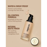 Sheglam Complexion Pro Long Lasting 
Breathable Matte Foundation Porcelain 30ml