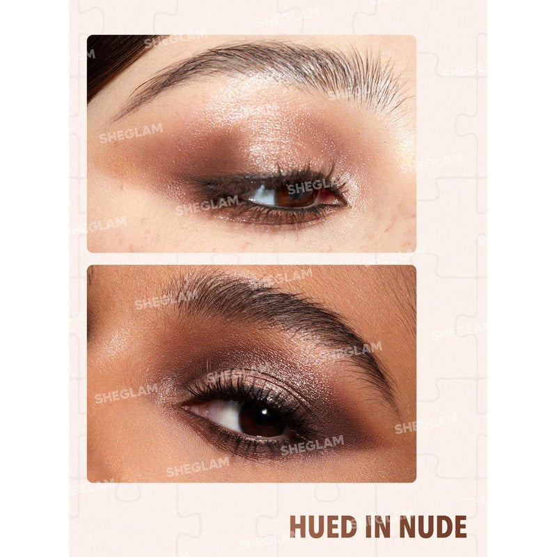 Sheglam Jazy Jigsaw Eyeshadow Palette Hued In Nude 8g