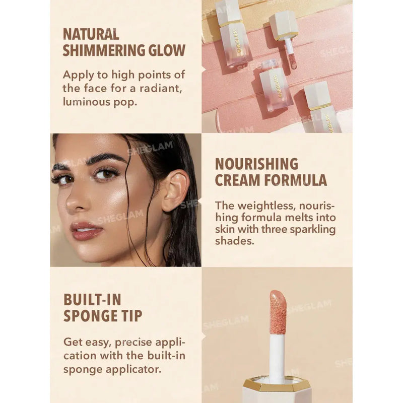 Sheglam Glow Bloom Liquid Highlighter Tea Cake 5.2ml