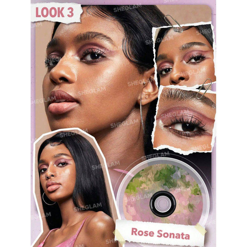 Sheglam Vinyl Pop Eyeshadow Palette Rose Sonata 8.5g