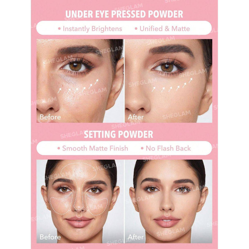 Sheglam Insta-Ready Face & Under Eye Setting Powder Duo BubbleGum
