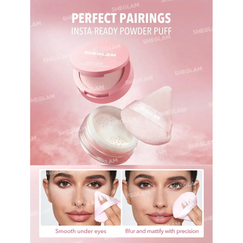 Sheglam Insta-Ready Face & Under Eye Setting Powder Duo BubbleGum
