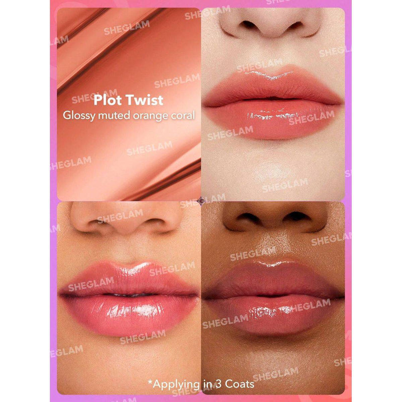 Sheglam Mirror Kiss High Shine Lipstick Plot Twist 2.9g