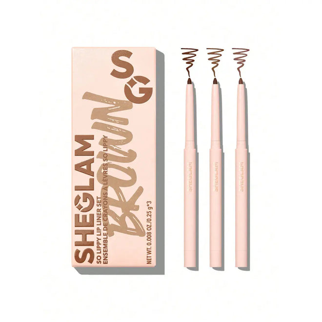 Sheglam So Lippy Lip Liner Set Espresso Kisses 3x0.25g