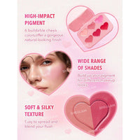 Sheglam Flush Crush Cream Blush Palette Blushing Bouquet