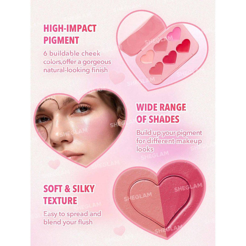 Sheglam Flush Crush Cream Blush Palette Blushing Bouquet