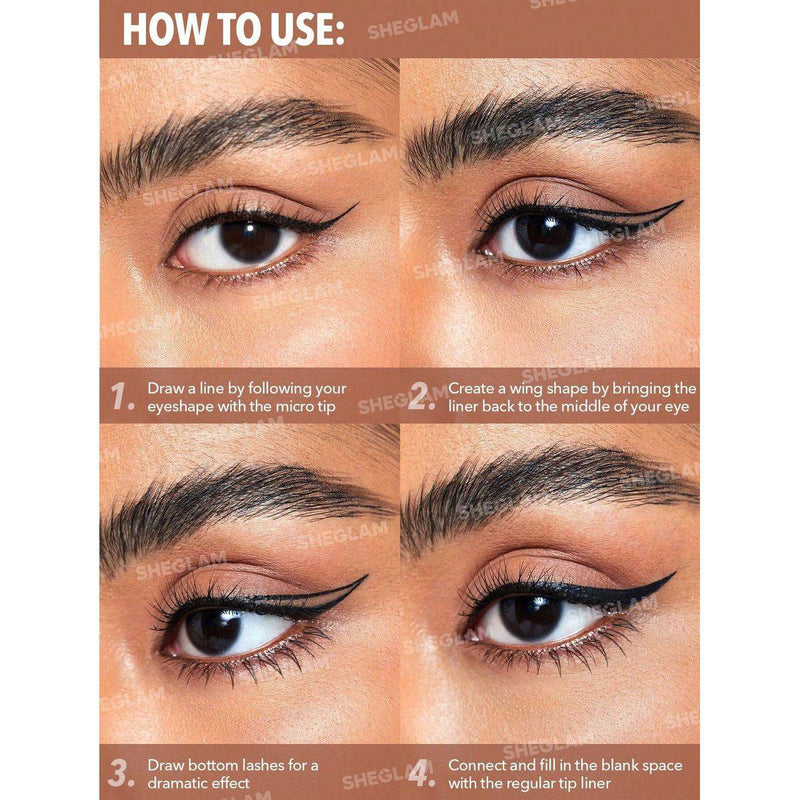 Sheglam Multitasker Line & Detail Eyeliner Pen Black 0.4ml