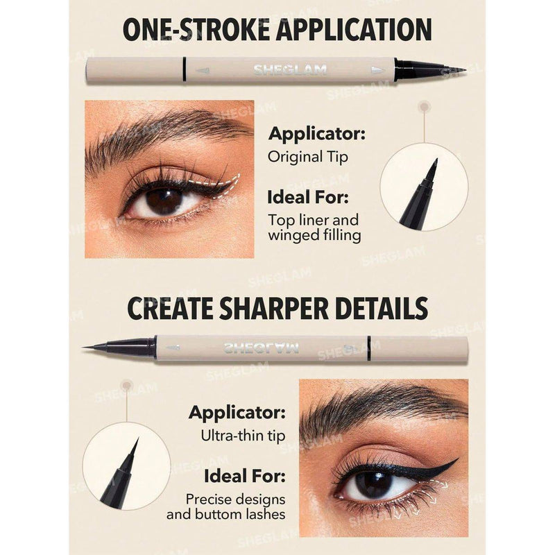 Sheglam Multitasker Line & Detail Eyeliner Pen Black 0.4ml