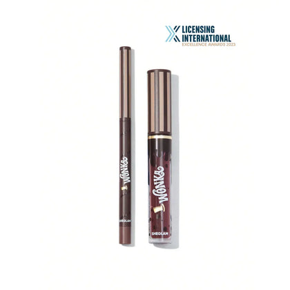 Sheglam Willy Wonka Cocoa Kiss Lipstick & Liner Set Hot Fudge 2.7ml