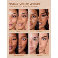Sheglam Complexion Pro Long Lasting 
Breathable Matte Foundation Caramel 30ml