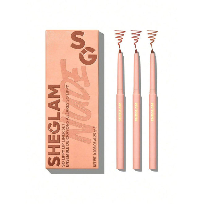Sheglam So Lippy Lip Liner Set Au Naturel 3x0.25g