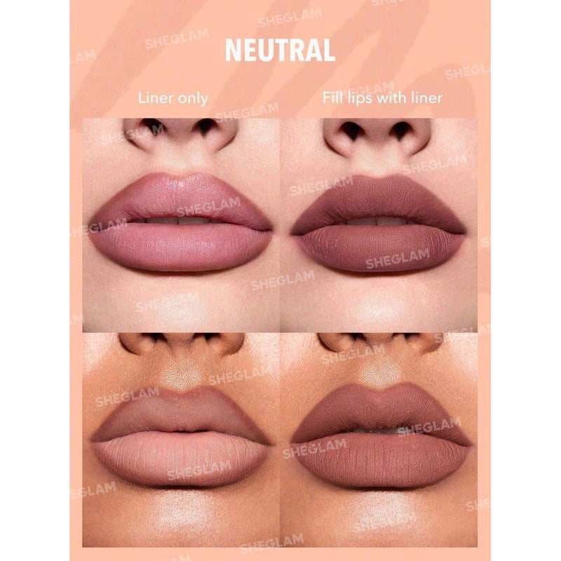 Sheglam So Lippy Lip Liner Set Au Naturel 3x0.25g