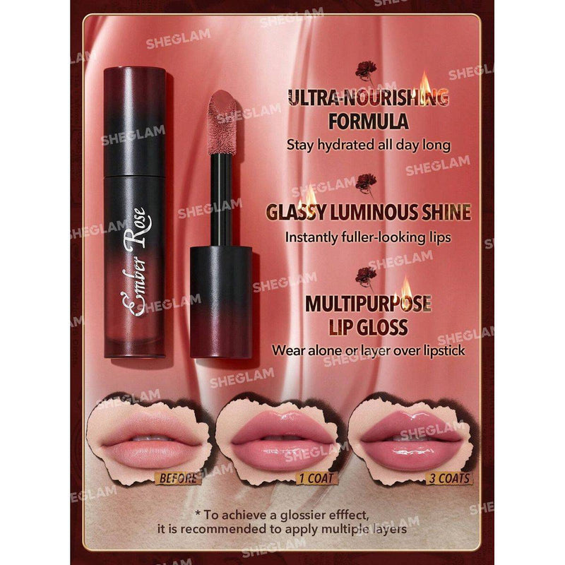 Sheglam Ember Rose Immortal Love Nourishing Lip Gloss Unconditional 2.6g