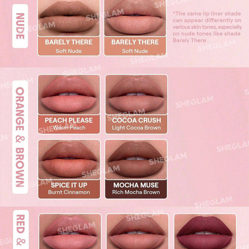 Sheglam Bold Booster Plumping Lip Liner Peach Please 0.20g