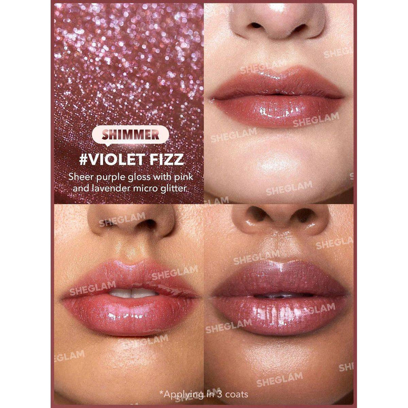 Sheglam Pout Perfect Shimmer Lip Plumper Violet Fizz 2g