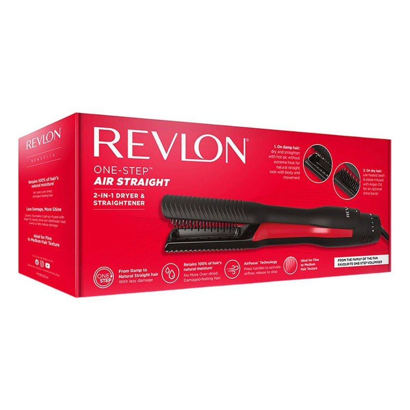 Revlon One Step Air Straight 2 In 1 Dryer & Straightener RVDR5330ARB