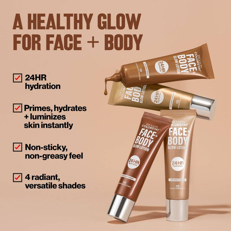 Revlon ColorStay Face + Body Glow Lotion 120 It's Giving Sun 30ml