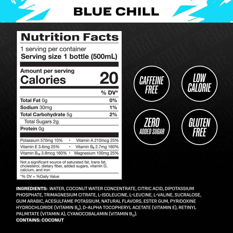 Prime Hydration Ice Drink Blue Chill 500ml