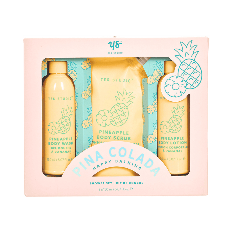 Yes Studio Happy Bathing Pina Colada Shower Set 150ml x 3
